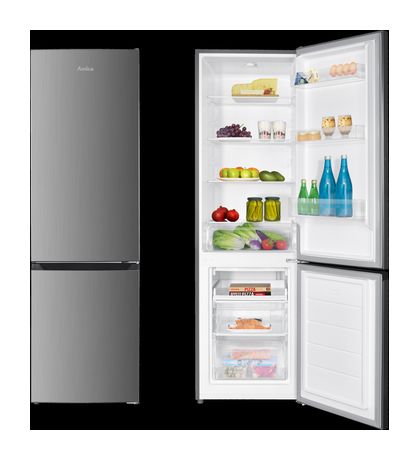 Amica KGC 388 104 E 191 l / 71 l Kühl-Gefrierkombi freistehend 210 kWh Jahr  (Edelstahl) f&uuml;r 349,00 Euro