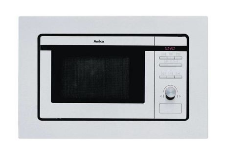 Amica EMW13180E Einbau-Mikrowelle 800 W 5 Stufen Grill (Silber) f&uuml;r 182,99 Euro