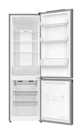 Amica KGCN387135E 191 l / 71 l Kühl-Gefrierkombi freistehend NoFrost 219,4 kWh Jahr  (Edelstahl) f&uuml;r 436,00 Euro