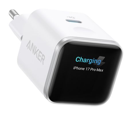 Anker Nano Charger Smart Display 45 W Ladegerät  (Weiß) f&uuml;r 39,99 Euro