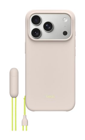 Beats Kickstand Case mit MagSafe Cover für Apple iPhone 17 Pro  (Limette, Steinfarbe) 