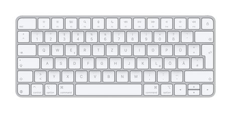Apple Magic Keyboard Universal Tastatur USB + Bluetooth  (Weiß) f&uuml;r 119,00 Euro