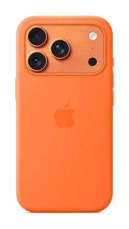 Silikon Case mit MagSafe Cover für iPhone 17 Pro (Orange) 