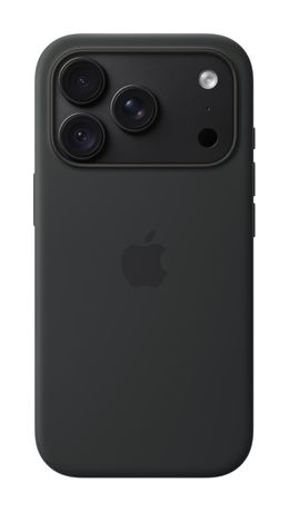 Silikon Case mit MagSafe Cover für iPhone 18 Pro (Schwarz) 