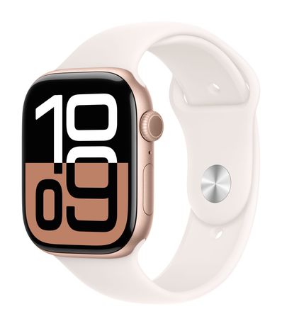 Apple Watch Series 10 Digital 46 mm S/M Smartwatch Rechteckig IP6X 36 h 326 ppi  (Roségold) f&uuml;r 359,00 Euro
