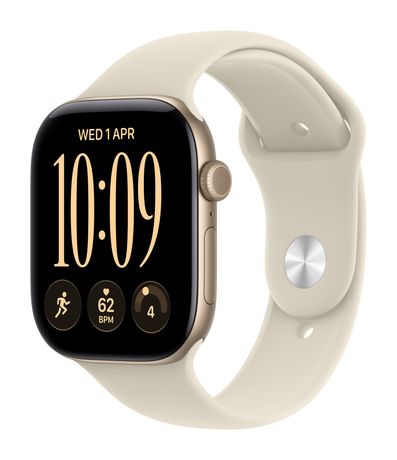 Apple Watch Series 12 42 mm S/M Smartwatch Rechteckig IP6X 24 h 326 ppi  (Gold) f&uuml;r 449,00 Euro