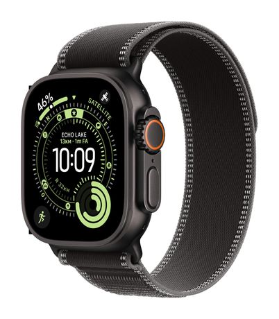 Apple Watch Ultra 3 Digital 49 mm M/L Smartwatch Rechteckig IP6X 72 h 326 ppi 5G  (Schwarz) f&uuml;r 899,00 Euro