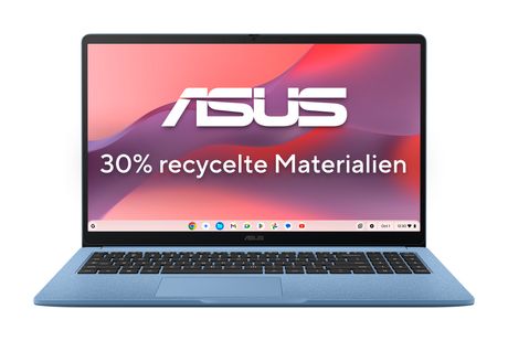 Asus Chromebook CM1505CM4A-S70030 Full HD Notebook 39,6 cm (15.6 Zoll) 1920 x 1080 Pixel 128 GB eMMC ChromeOS MediaTek Kompanio max. 2,6 GHz  (Blau) f&uuml;r 404,00 Euro