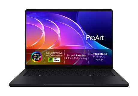 Asus ProArt P H7407BA-SM044W 3K Notebook 35,6 cm (14 Zoll) 2880 x 1800 Pixel 32 GB Ram 1 TB SSD Windows 11 Home NVIDIA RTX Spark  (Schwarz) f&uuml;r 3.335,00 Euro