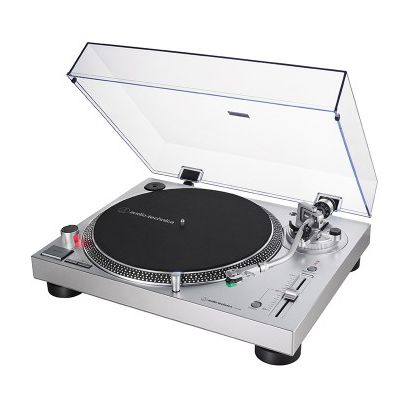Audio-Technica AT-LP120XUSB Plattenspieler mit Direktantrieb  (Silber) f&uuml;r 284,99 Euro