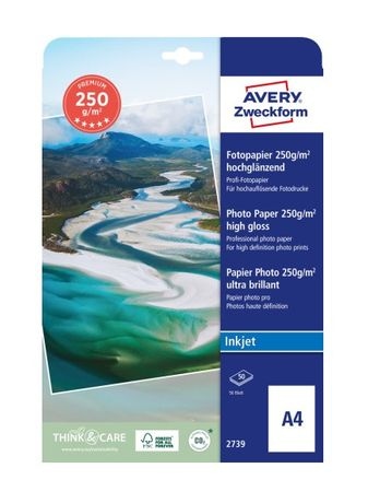 Premium Inkjet Fotopapier A4, 50 sheets, 250 g/m² 
