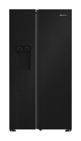 Bauknecht SBSIWD90 Side-by-Side Kühl-/ Gefrierkombination 375 l / 203 l 269 kWh NoFrost 1790 mm x 910 mm  (Schwarz) f&uuml;r 938,00 Euro