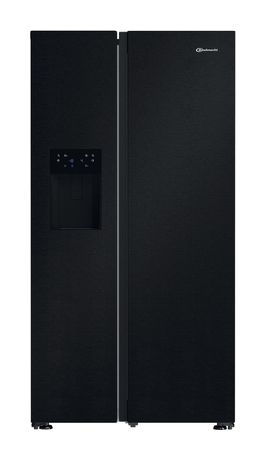 Bauknecht SBSIWE90 Side-by-Side Kühl-/ Gefrierkombination 375 l / 203 l 328 kWh NoFrost 1790 mm x 910 mm  (Schwarz) f&uuml;r 1.014,00 Euro