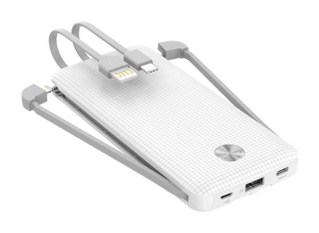 Beafon Carbon 10 10000 mAh Powerbank USB Typ-A  (Weiß) f&uuml;r 34,95 Euro