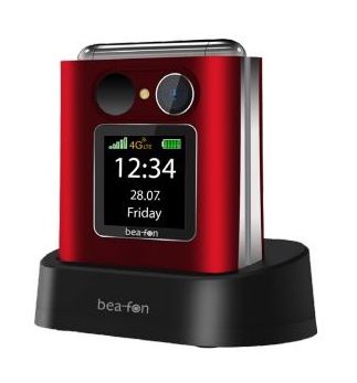 Beafon Fold 10 4G Smartphone 5,59 cm (2.2 Zoll) Single SIM  (Rot) f&uuml;r 69,95 Euro