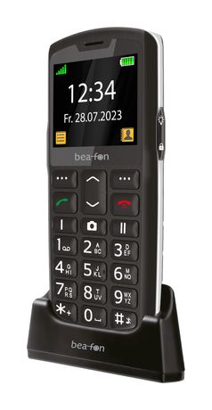 Beafon SL260 4G Smartphone 5,59 cm (2.2 Zoll) Single SIM  (Schwarz, Silber) f&uuml;r 62,95 Euro