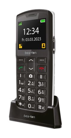 Beafon SL260 4G Smartphone 5,59 cm (2.2 Zoll) Single SIM  (Schwarz, Silber) f&uuml;r 59,95 Euro