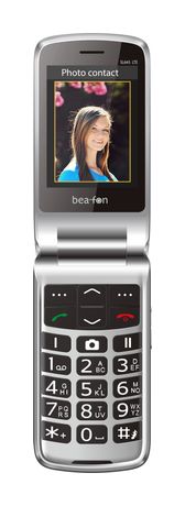 Beafon SL645 4G Smartphone 7,11 cm (2.8 Zoll) 1,3 MP Single SIM  (Schwarz, Silber) f&uuml;r 79,95 Euro