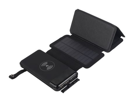 Beafon Solar 10 10000 mAh Powerbank Micro-USB + USB Type-C Kabelloses Laden  (Schwarz) f&uuml;r 59,95 Euro
