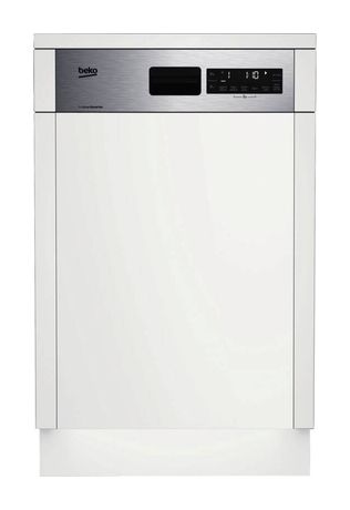 Beko BDSS28040XQ 45 cm Geschirrspüler teilintegriert (ohne Front) Leise 10 Maßgedecke Restwärme f&uuml;r 479,00 Euro