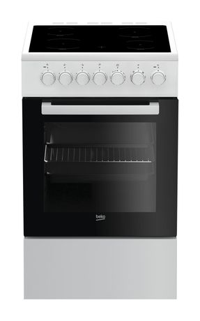 Beko FSM57100GW Freistehender Herd Elektro 55 l 7 Beheizungsarten AutoClean mit Glaskeramik Kochfeld f&uuml;r 352,00 Euro