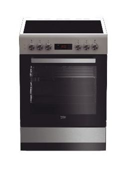 Beko FSM67320GXS Freistehender Herd Elektro groß mit Glaskeramik Kochfeld f&uuml;r 549,00 Euro