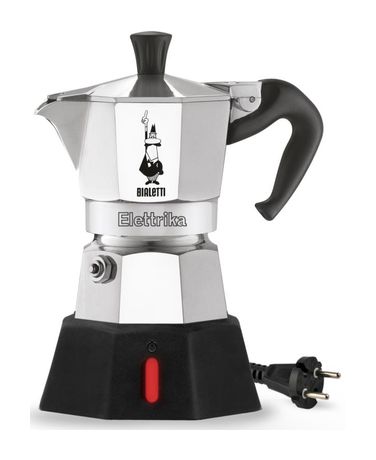Bialetti Moka Elettrika 2 Tassen Filterkaffeemaschine 0,09 l  (Aluminium, Schwarz) f&uuml;r 48,49 Euro
