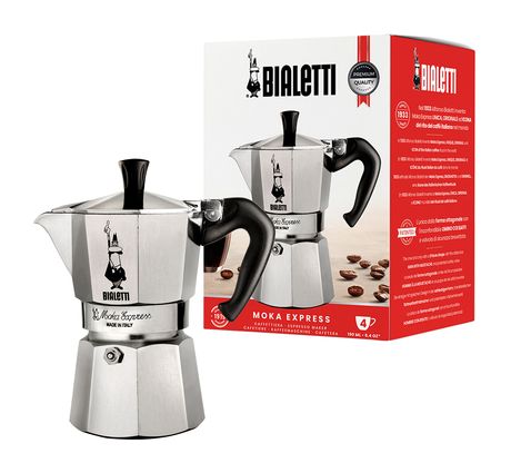 Bialetti Moka Express Espressokocher 4 Tassen Filterkaffeemaschine  (Aluminium) f&uuml;r 29,99 Euro