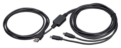 Dual USB Cable für 2 Controller PlayStation 4 (Schwarz) 