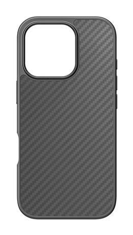Robust Carbon Case Cover für Apple iPhone 16 Pro  (Schwarz) 
