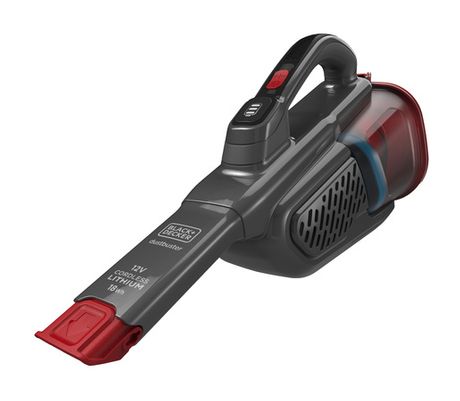 Black & Decker BHHV315B Dustbuster Handstaubsauger mit Staubbeutel bis 15 min Laufzeit 12 V  (Schwarz, Rot) f&uuml;r 63,99 Euro