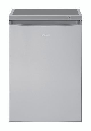 Bomann KS2184 120 l / 107 l Tischkühlschrank EEK: E 137 kWh Jahr  (Edelstahl) f&uuml;r 215,99 Euro