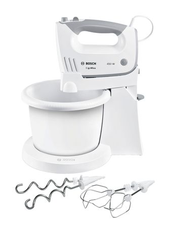 Bosch MFQ36460 ErgoMixx inkl. Rührschüssel Standmixer 450 W 5 Stufen  (Weiß) f&uuml;r 59,99 Euro