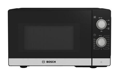 Bosch Serie 2 FFL020MS2 Freistehende Mikrowelle 800 W Größe: klein 5 Stufen  (Schwarz, Edelstahl) f&uuml;r 136,99 Euro