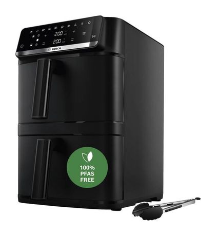 Bosch Serie 6 MAFD661B7 Doppel Heißluftfritteuse 12 l 2800 W  (Schwarz) f&uuml;r 274,99 Euro