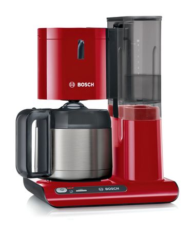 Bosch TKA8A054 Styline 8 Tassen Filterkaffeemaschine 1,1 l  (Rot) f&uuml;r 99,99 Euro