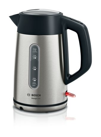 Bosch TWK4P440 DesignLine 1,7 l Wasserkocher 2400 W  (Schwarz, Edelstahl) f&uuml;r 41,99 Euro