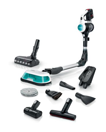 Bosch Unlimited 7 BKS71HYG3 ProHygienic Handstaubsauger Beutellos bis 40 min Laufzeit 18 V HEPA  (Schwarz, Weiß) f&uuml;r 499,00 Euro
