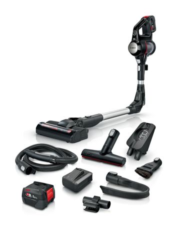 Bosch Unlimited 7 BSS715FRSH Handstaubsauger Beutellos bis 35 min Laufzeit 18 V  (Schwarz, Silber) f&uuml;r 359,00 Euro