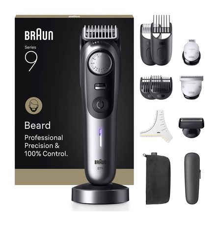 Braun BT9560 Series 9 Haarschneider Batterie 3 Aufsteckkämme  (Schwarz/Grau) f&uuml;r 129,99 Euro