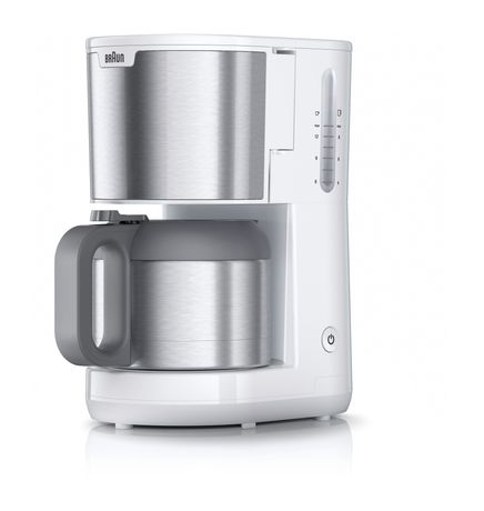 Braun KF1505WH PurShine 9 Tassen Thermo Filterkaffeemaschine 1,2 l  (Weiß) f&uuml;r 56,49 Euro