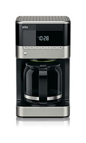 KF7120 PurAroma 7 12 Tassen Filterkaffeemaschine  (Schwarz, Edelstahl) 