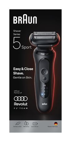 Braun Series 5 52-N1000SF1 Nass&Trocken Rasierer Lithium-Ion (Li-Ion) 50 min f&uuml;r 79,99 Euro