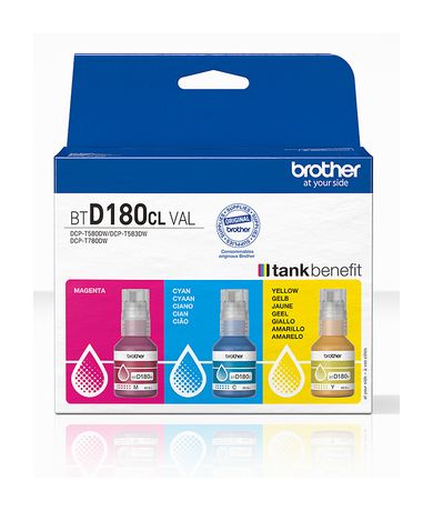 BTD180CLVAL originale Druckerpatronen Cyan, Magenta, Gelb 
