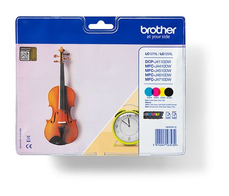 Brother LC-127XLVALBP originale Druckerpatronen Schwarz, Cyan, Magenta, Gelb 1200 Seiten f&uuml;r 103,99 Euro
