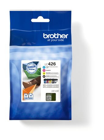 Brother LC-426VAL originale Druckerpatronen Schwarz, Cyan, Magenta, Gelb 3000 Seiten f&uuml;r 109,19 Euro
