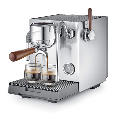 Caso 1825 Espresso Gourmet Advanced Siebträger Kaffeemaschine 19 bar 3000 W  (Silber) f&uuml;r 465,00 Euro