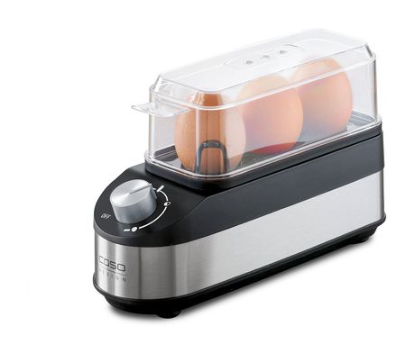 Caso E3 Eierkocher für 3 Eier  (Schwarz, Edelstahl) f&uuml;r 26,99 Euro