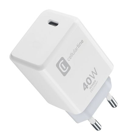 Cellular Line 40W PD USB-C ACH 40W USB-C Power-Delivery-Ladegerät, ideal für iPhone 17 und iPad Pro 2025. f&uuml;r 24,99 Euro