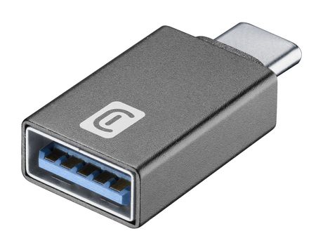 Cellular Line Adapter USB C auf USB A Weiblich  (Schwarz) f&uuml;r 13,99 Euro